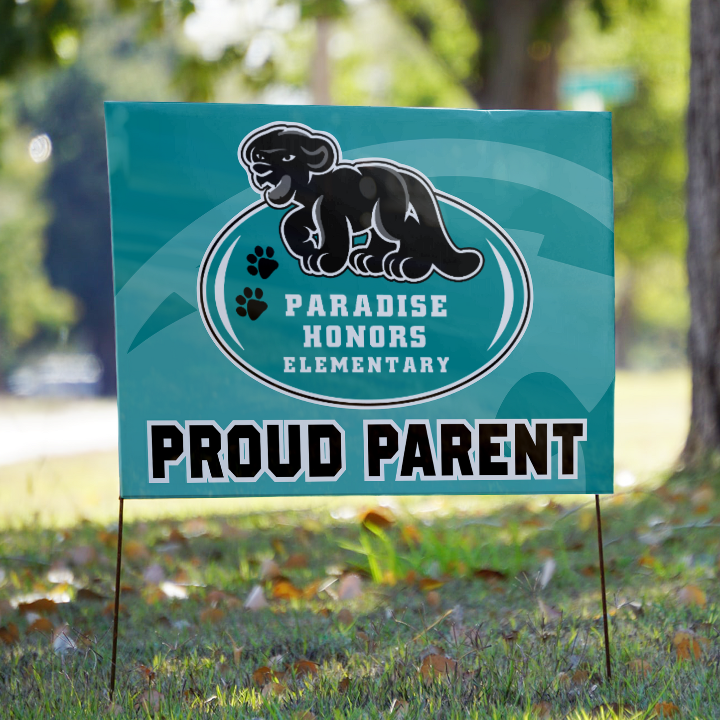 24" x 18" Inch Paradise Honors Elementary School Logo Yard Sign