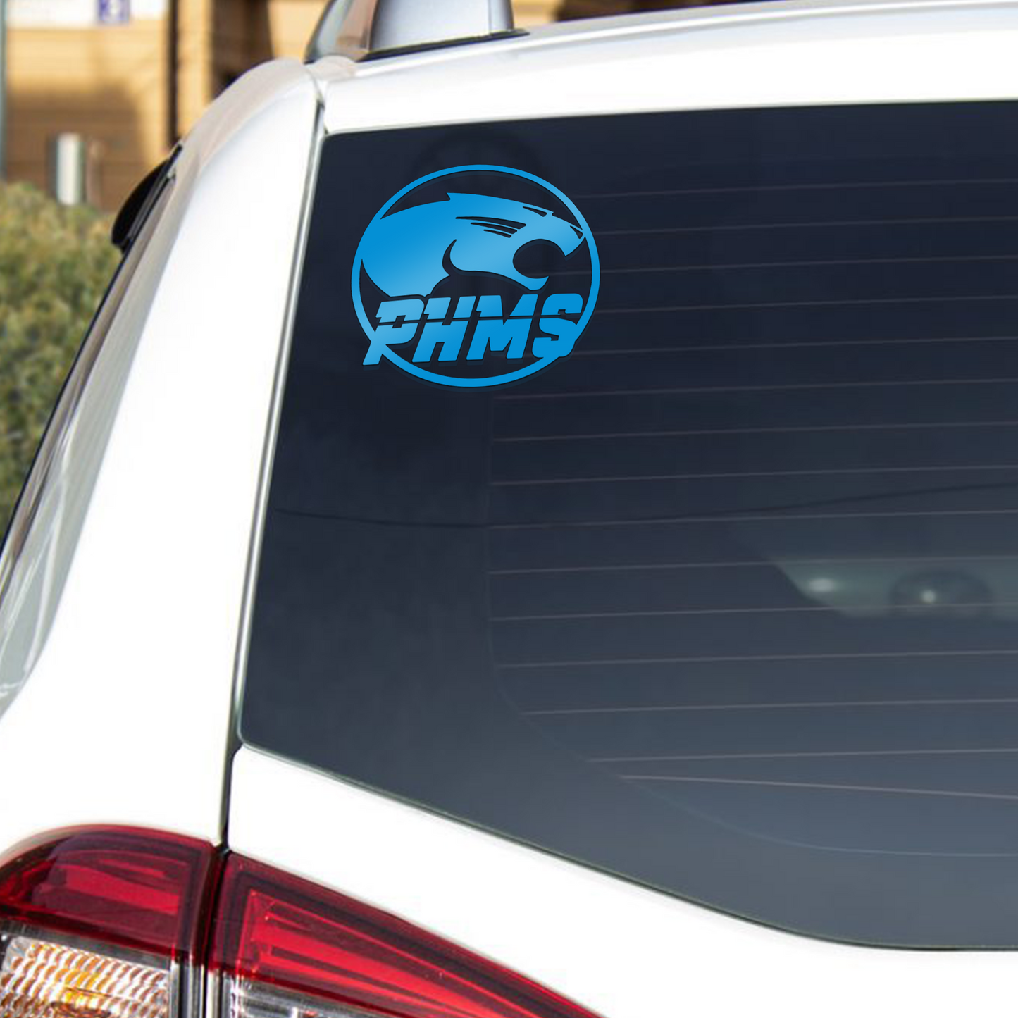 Paradise Honors Middle School Car Transfer Decal Blue