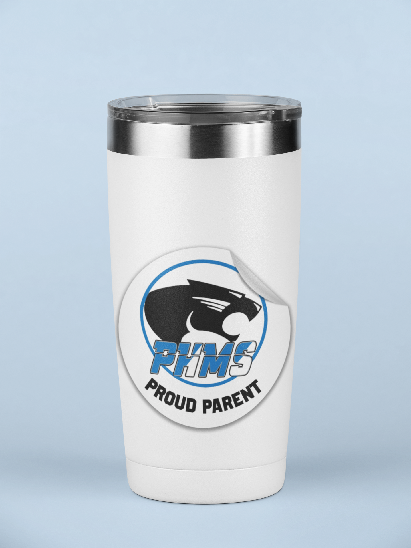 Paradise Honors Middle School Proud Parent Gloss White Circle Logo Vinyl Sticker