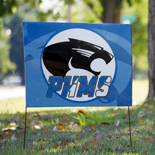 24" x 18" Inch Paradise Honors Middle School Logo Yard Sign